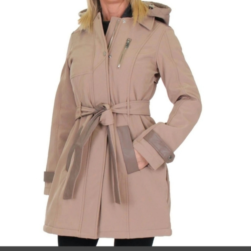 NWT Steve Madden Faux Leather Trim Jacket Size Large